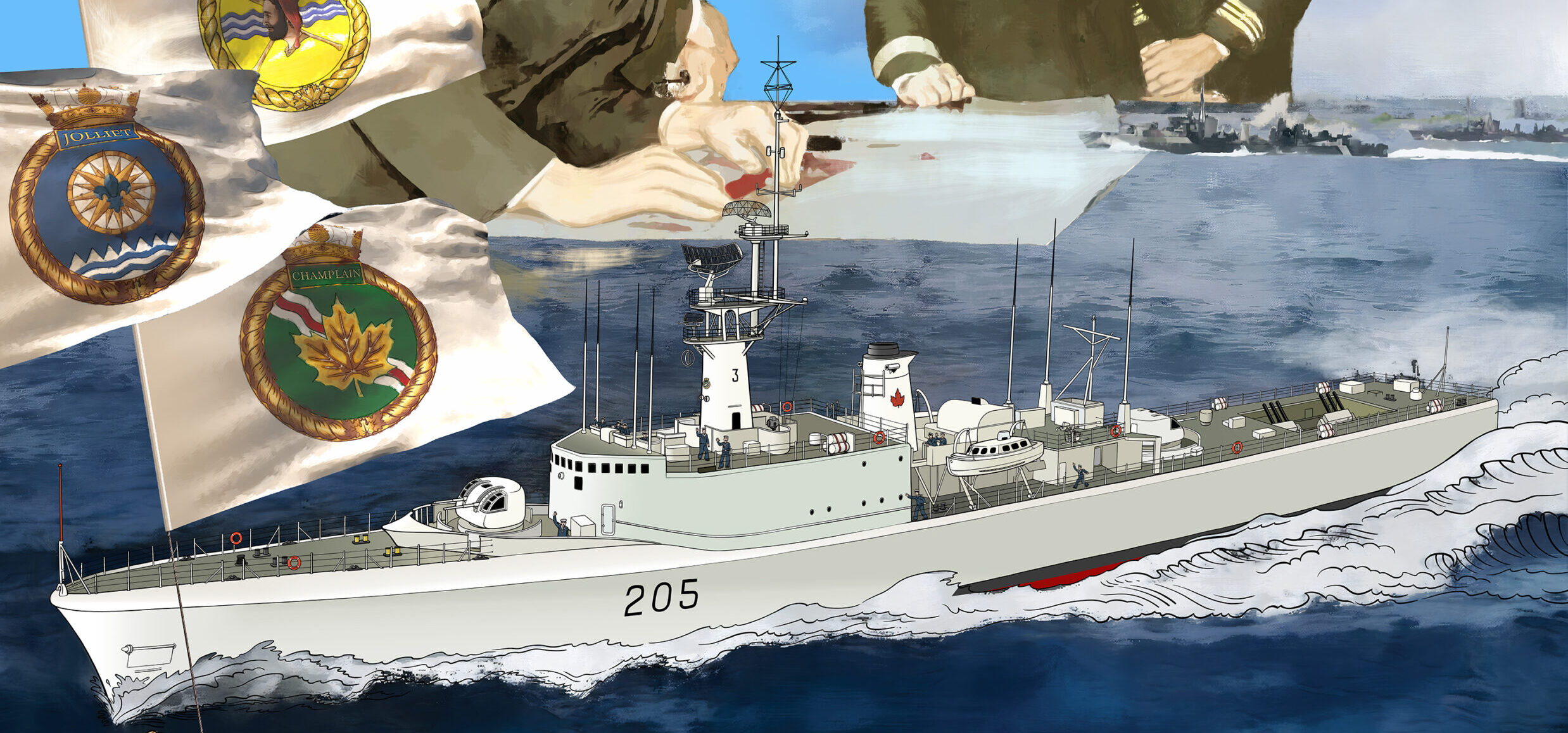 Mural heritage and transformation 1989 - Musée Naval de Québec